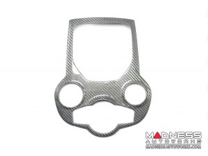 Alfa Romeo Giulia Central Console Trim - Center Tunnel Trim - Carbon Fiber - Pre '20 - White Candy